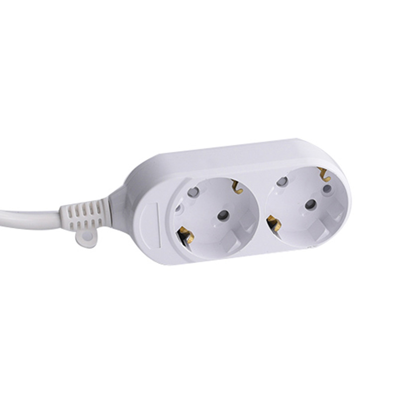 10A White 2 Outlet EU Standard Socket nang walang switch 10A White 2 Outlet EU Standard Socket nang walang switch