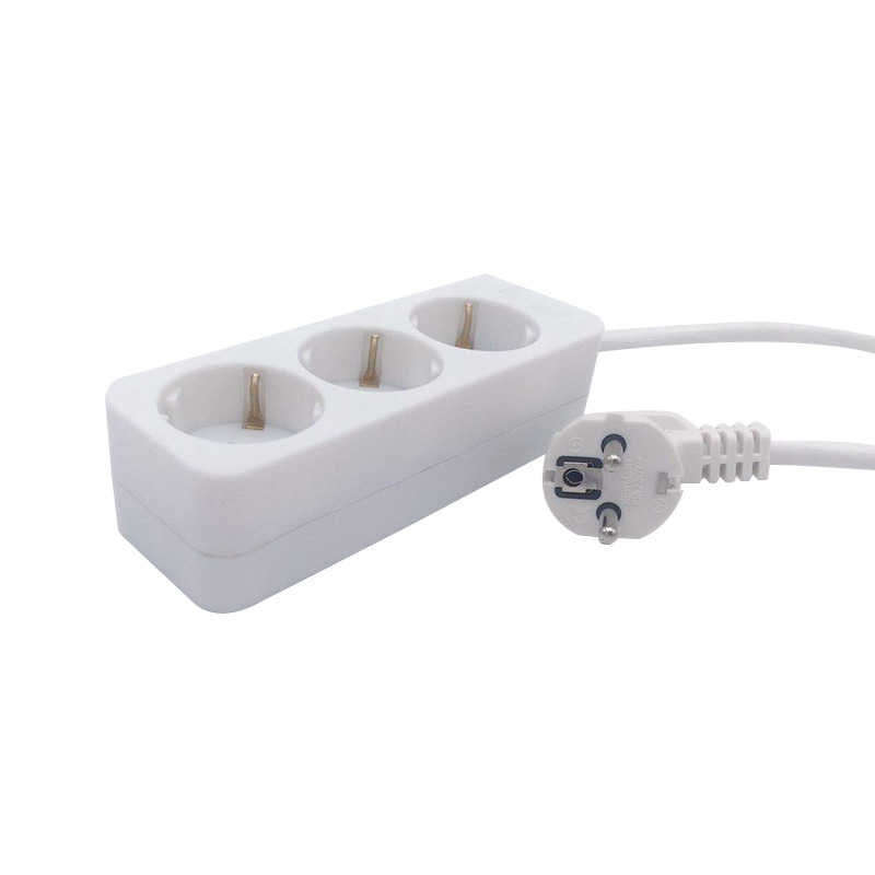 Ang water-resistant 3 outlet EU standard socket nang walang switch