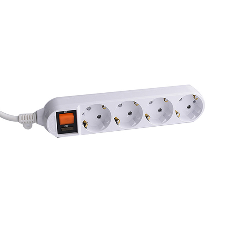 Cable3g 4 outlet eu standard socket na may overload protection switch Cable3g 4 outlet eu standard socket na may overload protection switch