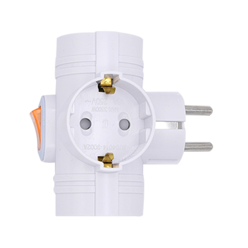 Maramihang buong aparato na tanso wireless t hugis 3 sa 1 socket na may switch Maramihang buong aparato na tanso wireless t hugis 3 sa 1 socket na may switch